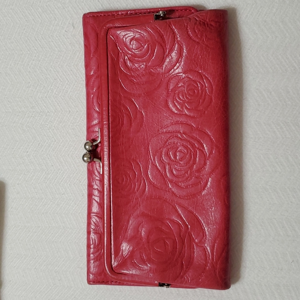 Brighton Leather Rose Embossed wallet